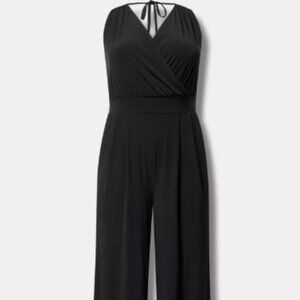 NWT Studio Knit Surplice Tie Back Jumpsuit size 0 Large 12